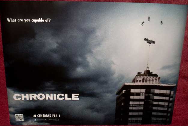 CHRONICLE: UK Quad Film Poster
