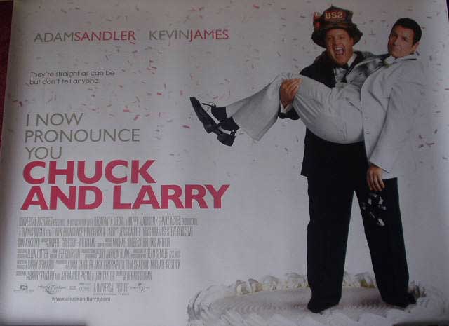 I NOW PRONOUNCE YOU CHUCK AND LARRY: Advance UK Quad Film Poster