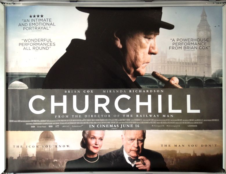 Cinema Poster: CHURCHILL 2017 (Quad) Brian Cox Miranda Richardson