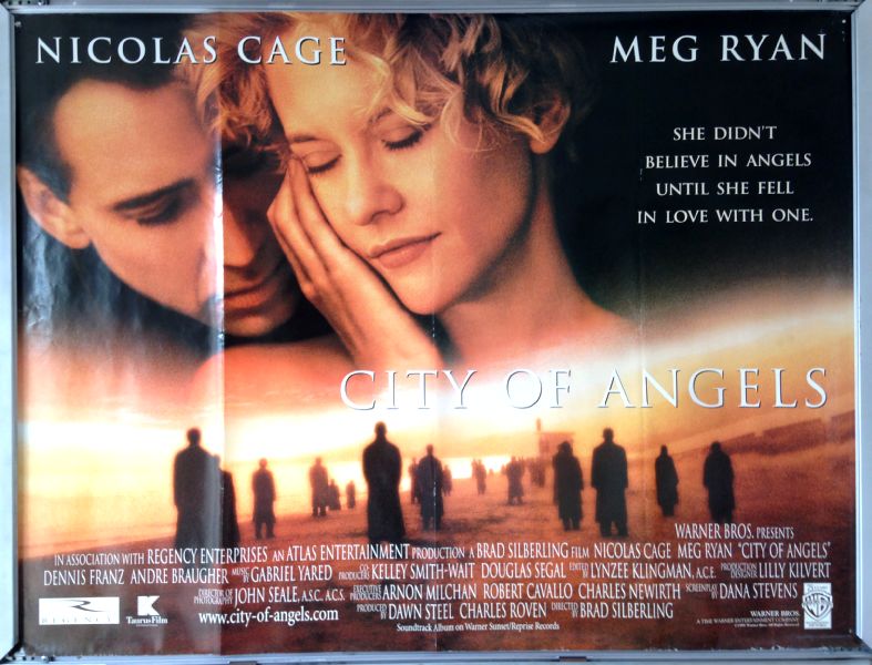 Cinema Poster: CITY OF ANGELS 1998 (Quad) Nicolas Cage Meg Ryan Cinema Poster: CITY OF ANGELS 1998 (Quad) Nicolas Cage Meg Ryan