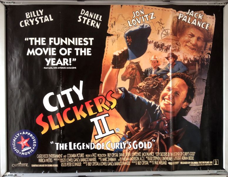Cinema Poster; CITY SLICKERS II LEGEND OF CURLY'S GOLD 1994 (Main Quad) Billy Crystal