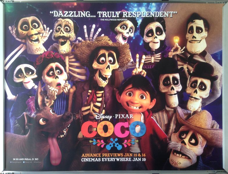 Cinema Poster: COCO 2018 (Skulls Quad) Gael García Bernal Benjamin Bratt Cinema Poster: COCO 2018 (Skulls Quad) Gael García Bernal Benjamin Bratt