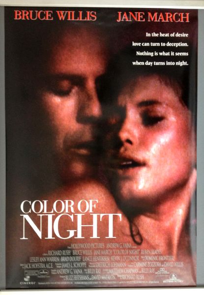 Cinema Poster: COLOR OF NIGHT 1994 (One Sheet) Bruce Willis Jane March Rubn Blades