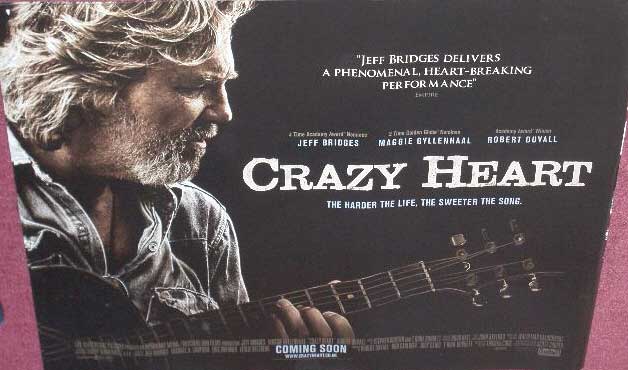 CRAZY HEART: UK Quad Film Poster