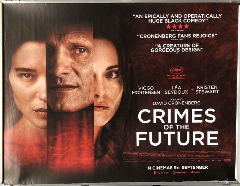 Cinema Poster: CRIMES OF THE FUTURE 2023 (Quad) David Cronenberg Viggo Mortensen