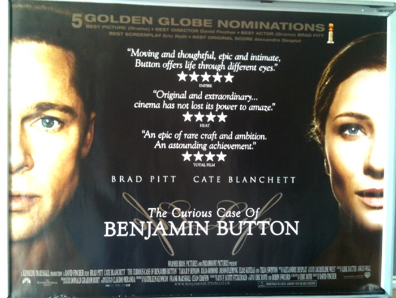 CURIOUS CASE OF BENJAMIN BUTTON, THE: Main UK Quad Film Poster CURIOUS CASE OF BENJAMIN BUTTON, THE: Main UK Quad Film Poster