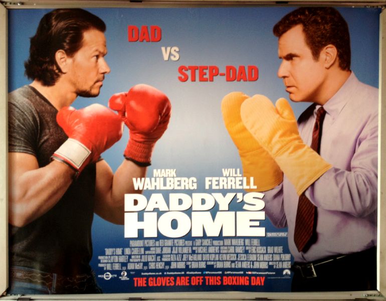 Cinema Poster: DADDY'S HOME 2016 (Quad) Will Ferrell Mark Wahlberg Owen Vaccaro