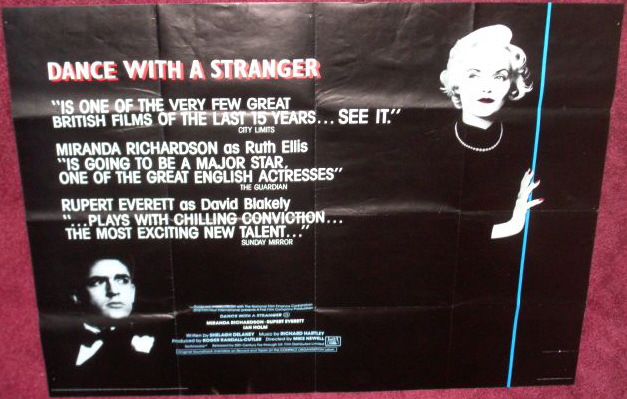 DANCE WITH A STRANGER: Review UK Quad Film Poster