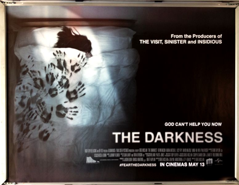 Cinema Poster: DARKNESS, THE 2016 (Quad) Kevin Bacon Radha Mitchell David Mazouz