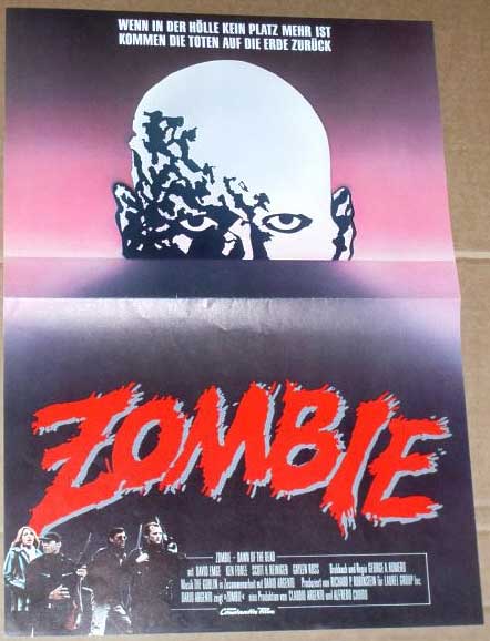 DAWN OF THE DEAD: German Film Poster DAWN OF THE DEAD: German Film Poster
