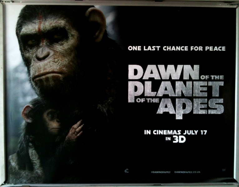 DAWN OF THE PLANET OF THE APES: UK Quad Film Poster