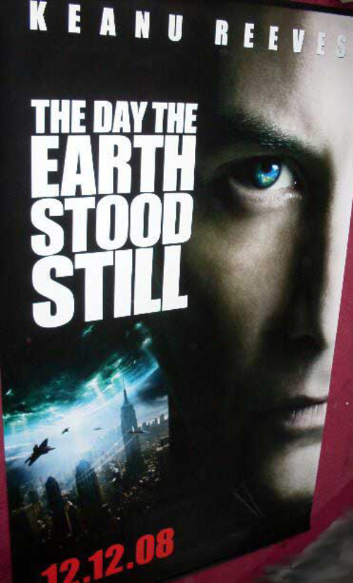 DAY THE EARTH STOOD STILL, THE: Keanu Reeves Cinema Banner