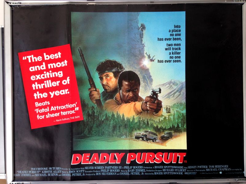Cinema Poster: DEADLY PURSUIT 1988 (Quad) Sidney Poitier Tom Berenger