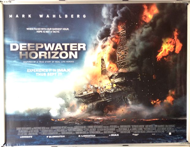 Cinema Poster: DEEPWATER HORIZON 2016 (Main Quad) Mark Wahlberg Kurt Russell