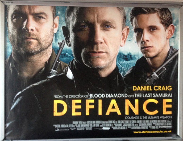 Cinema Poster: DEFIANCE 2009 (Quad) Daniel Craig Liev Schreiber Jamie Bell