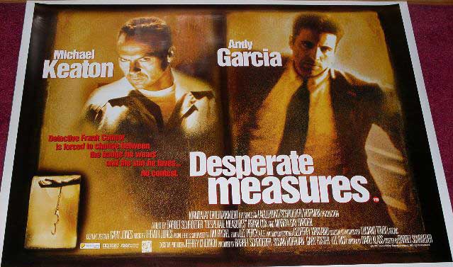 DESPERATE MEASURES: Main UK Quad Film Poster