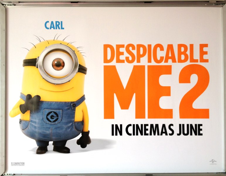 Cinema Poster: DESPICABLE ME 2 2013 (Carl Quad) Steve Carell Russell Brand