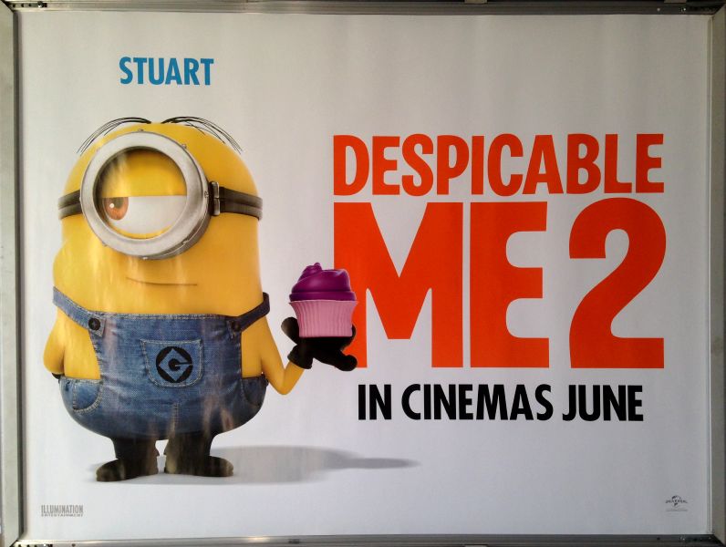 Cinema Poster: DESPICABLE ME 2 2013 (Stuart Quad) Steve Carell Russell Brand