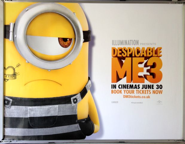Cinema Poster: DESPICABLE ME 3 2017 (4 Life Minion Quad) Steve Carell