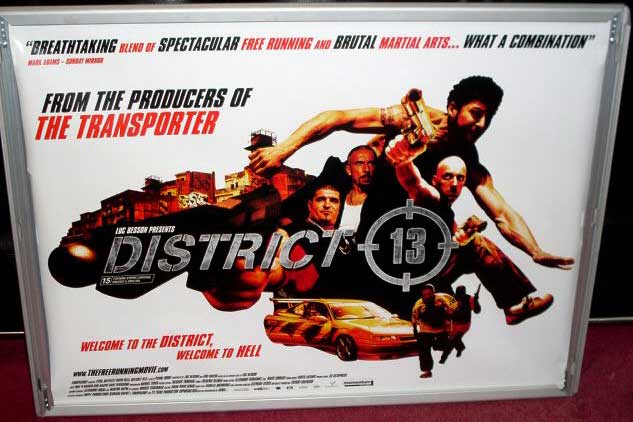 DISTRICT 13: UK Quad Cinema Poster