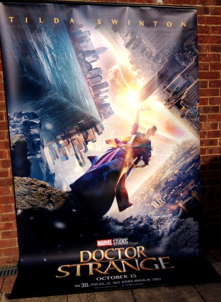 Cinema Banner: DOCTOR STRANGE 2016 (Ancient One) Tilda Swinton Benedict Cumberbatch