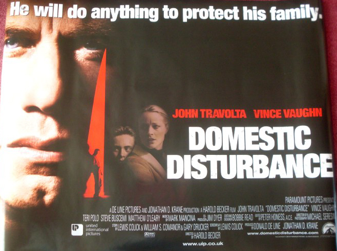 DOMESTIC DISTURBANCE: UK Quad Cinema Poster