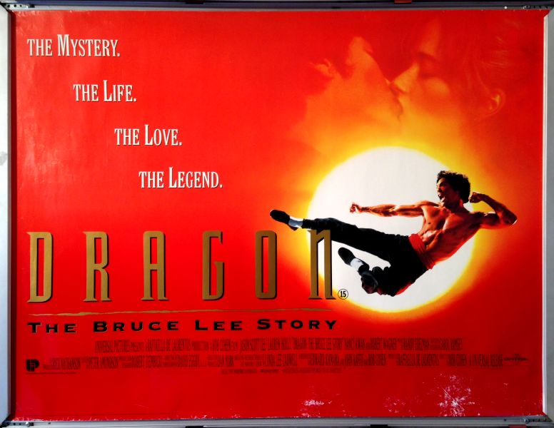 Cinema Poster: DRAGON THE BRUCE LEE STORY 1993 (Quad) Jason Scott Lee Cinema Poster: DRAGON THE BRUCE LEE STORY 1993 (Quad) Jason Scott Lee