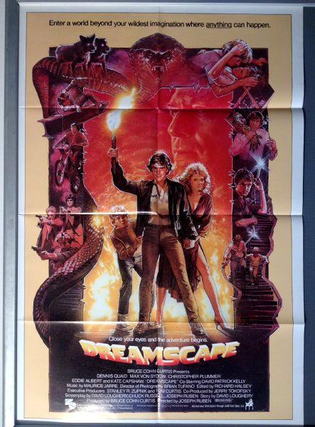 Cinema Poster: DREAMSCAPE 1984 (One Sheet) Dennis Quaid Max von Sydow