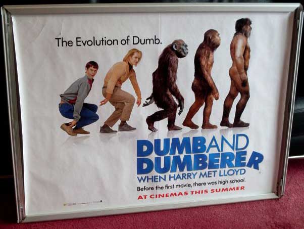 DUMB AND DUMBERER: Advance UK Quad Film Poster