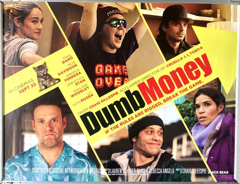 Cinema Poster: DUMB MONEY 2023 (Quad) Paul Dano Vincent D'Onofrio Seth Rogen