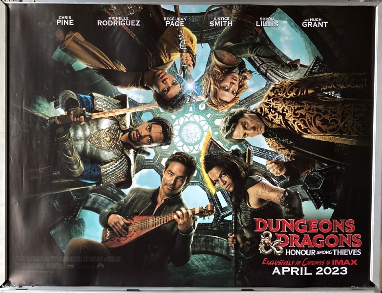 Cinema Poster: DUNGEONS & DRAGONS HONOUR AMONG THIEVES 2023 (Quad) Chris Pine