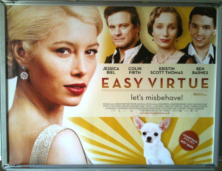EASY VIRTUE: Main UK Quad Film Poster