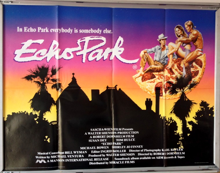 Cinema Poster: ECHO PARK 1986 (Quad) Susan Dey Tom Hulce Michael Bowen
