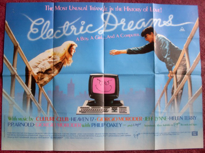 ELECTRIC DREAMS: UK Quad Film Poster ELECTRIC DREAMS: UK Quad Film Poster