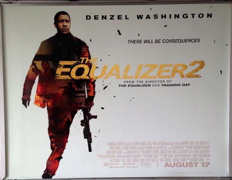 Cinema Poster: EQUALIZER 2, THE 2018 (Main Quad) Denzel Washington Pedro Pascal