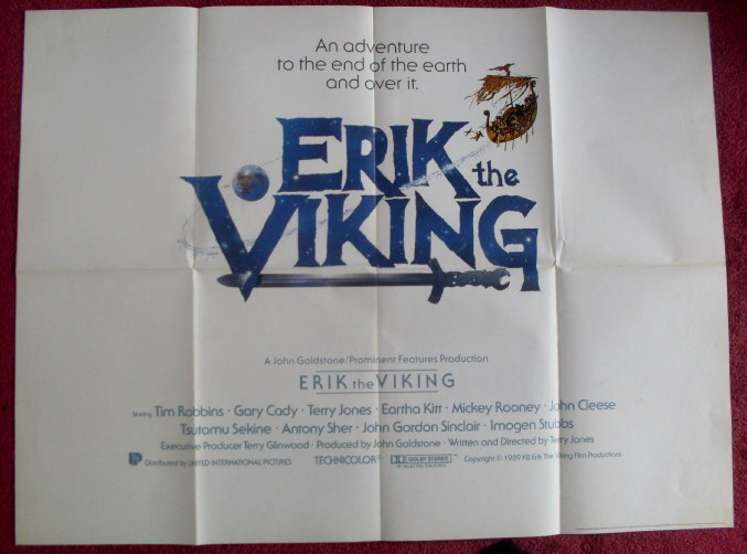 ERIK THE VIKING: Advance UK Quad Film Poster