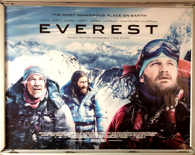 Cinema Poster: EVEREST 2015 (Group Quad) Jake Gyllenhaal Keira Knightley