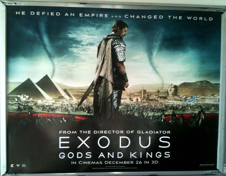 Cinema Poster: EXODUS GODS AND KINGS 2014 (Main Quad) Ridley Scott Christian Bale