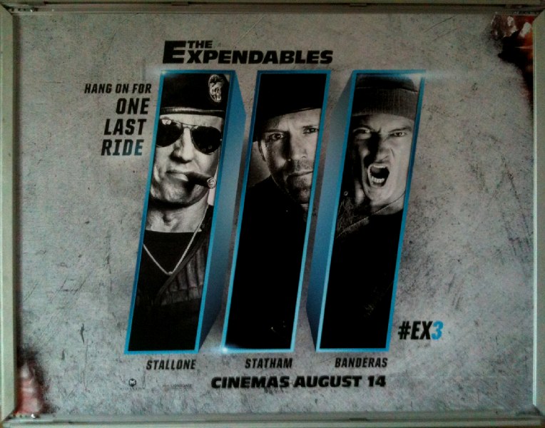 EXPENDABLES III, THE: Stallone, Statham,  Banderas UK Quad Film Poster