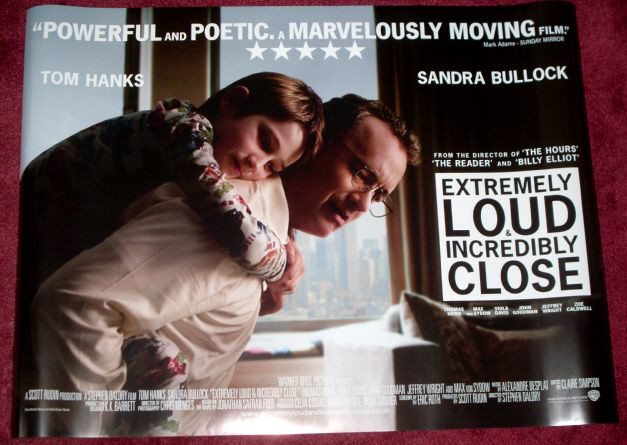 EXTREMELY LOUD AND INCREDIBLY CLOSE: 'Tom Hanks' UK Quad Film Poster