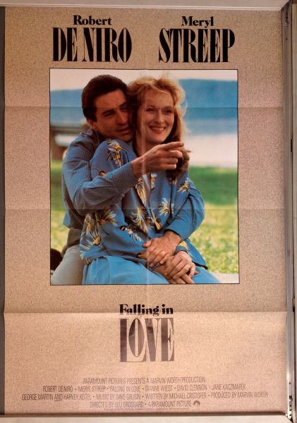 Cinema Poster: FALLING IN LOVE 1985 (One Sheet) Robert De Niro Meryl Streep Cinema Poster: FALLING IN LOVE 1985 (One Sheet) Robert De Niro Meryl Streep