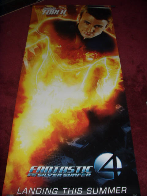 FANTASTIC 4 RISE OF THE SILVER SURFER -  Human Torch Banner