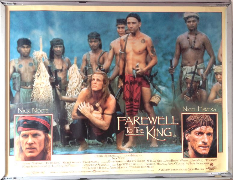 Cinema Poster: FAREWELL TO THE KING 1989 (Quad) Nick Nolte Nigel Havers Frank McRae Cinema Poster: FAREWELL TO THE KING 1989 (Quad) Nick Nolte Nigel Havers Frank McRae