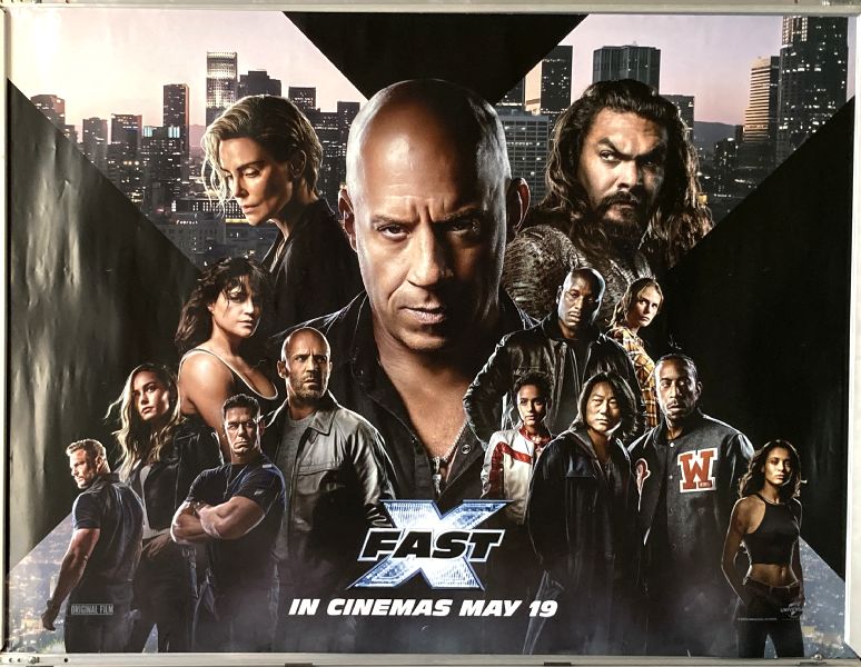 Cinema Poster: FAST X 2023 (Quad) Vin Diesel Michelle Rodriguez Jason Statham