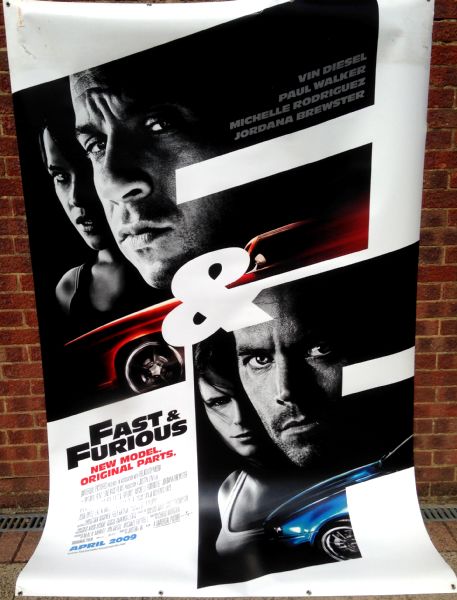 Cinema Banner: FAST & FURIOUS 2009 Vin Diesel Paul Walker Michelle Rodriguez