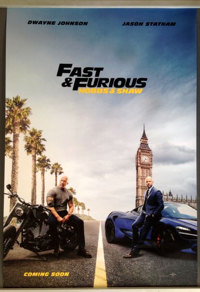 Cinema Poster: FAST & FURIOUS HOBBS & SHAW 2019 (Advance One Sheet) Idris Elba