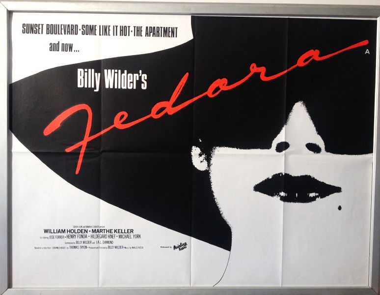 Cinema Poster: FEDORA 1978 (Quad) William Holden Marthe Keller Billy Wilder