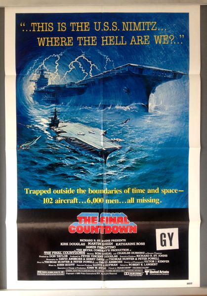 Cinema Poster: FINAL COUNTDOWN, THE 1980 (US One Sheet) Kirk Douglas