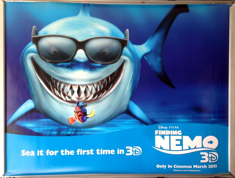 Cinema Poster: FINDING NEMO 2003 (3D Rerelease Quad) Albert Brooks Ellen DeGeneres