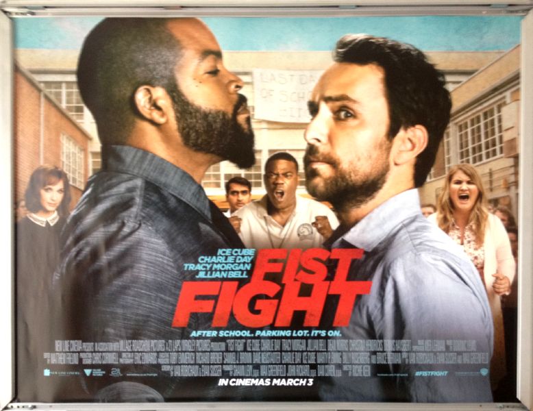 Cinema Poster: FIST FIGHT 2017 (Quad) Ice Cube Charlie Day Tracy Morgan 
